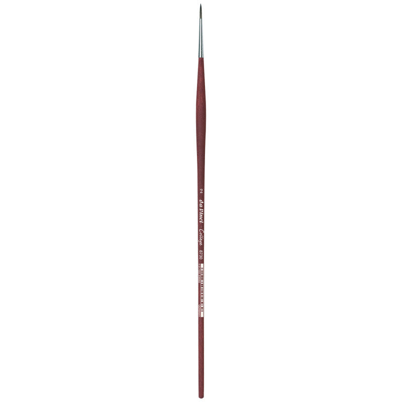 COLLEGE Student Brush, Synthetic, Acrylic & Oil, Round, Series 8730, Size 2