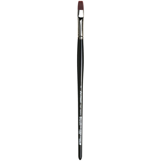 TOP-ACRYL Bright Red-Brown Brush, Synthetic, Acrylic & Oil, Flat, Series 7185K, Size 8