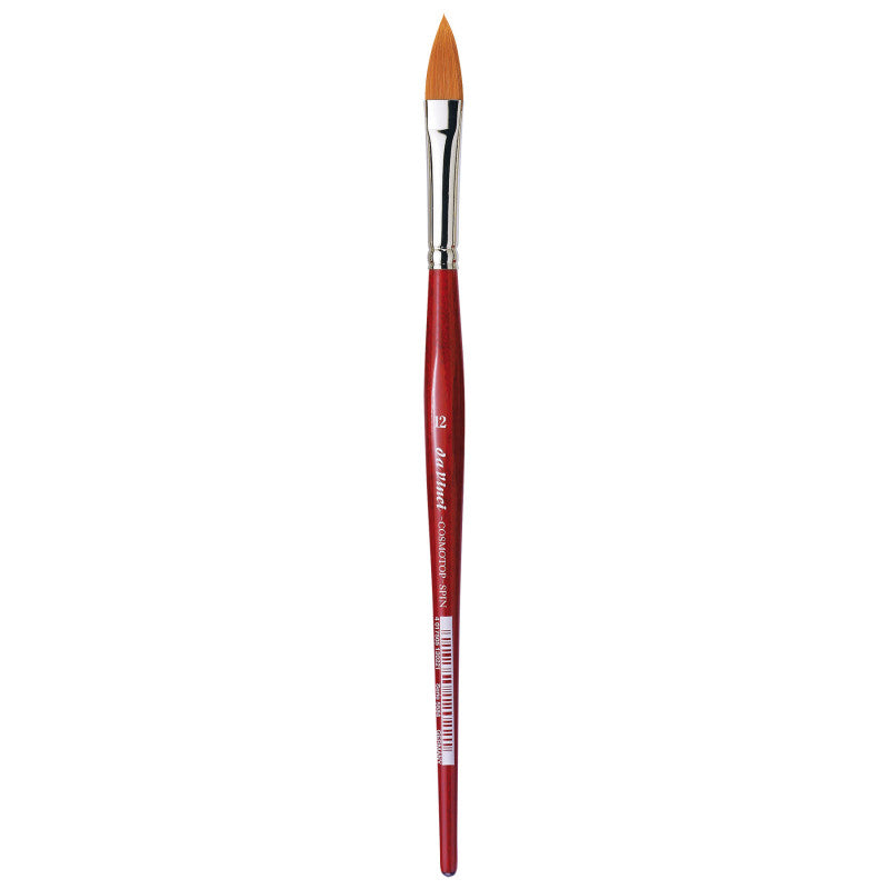 COSMOTOP-SPIN Silkpainting Brush, Synthetic, Watercolor, Oval-Pointed, Size 12