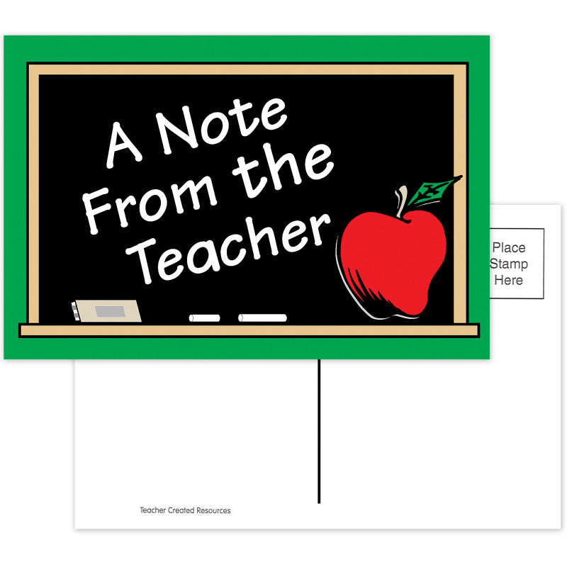 A Note from the Teacher Postcards, Pack of 30