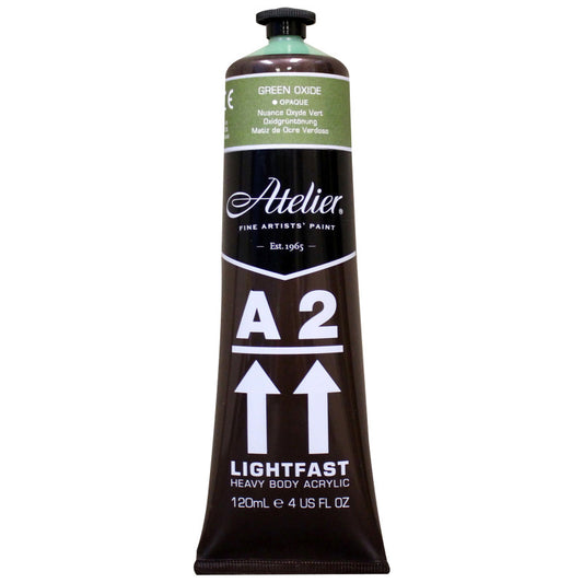 A2 Heavy Body Lightfast Artist Acrylic, 4 oz., Green Oxide Hue