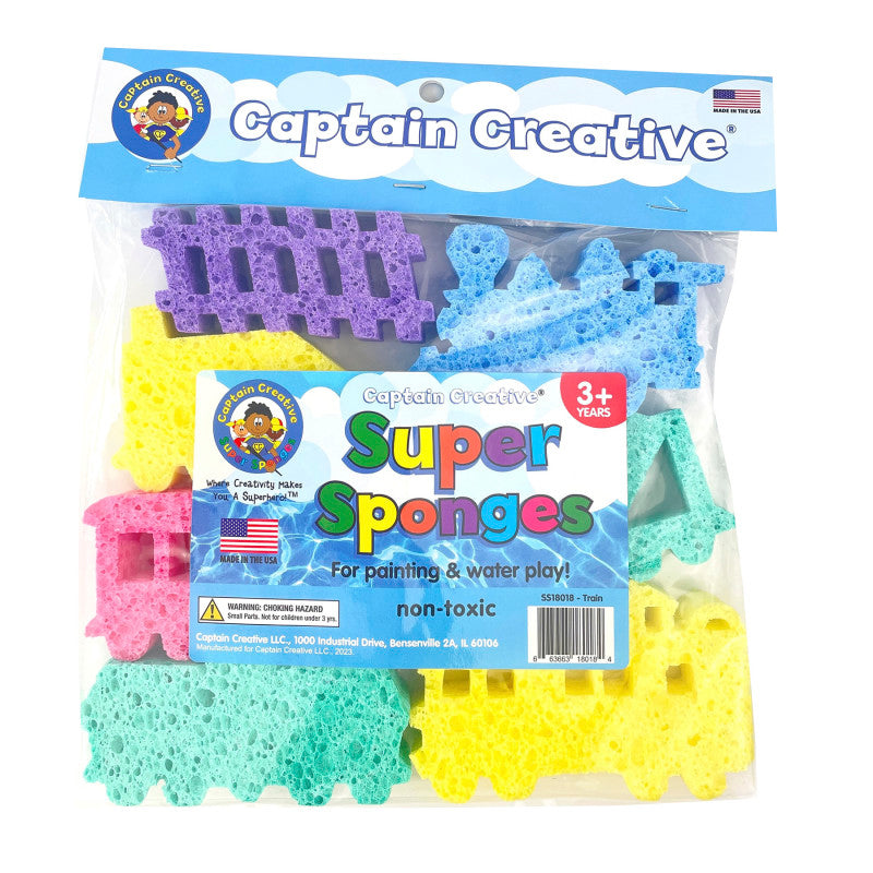 Super Sponges Train Pack