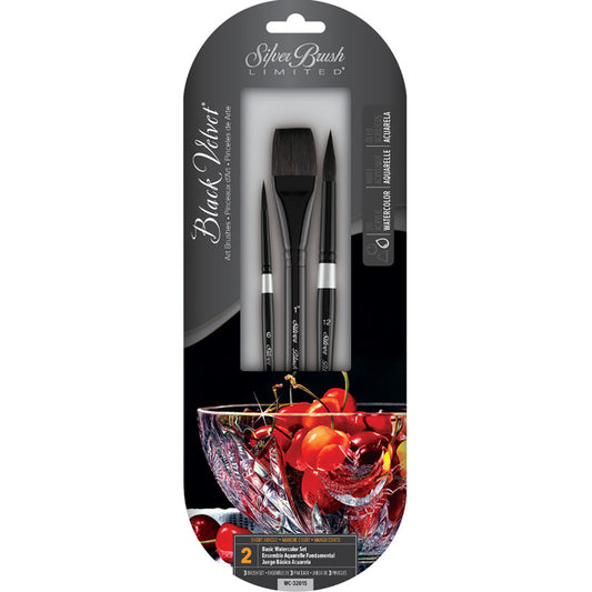 Black Velvet® 3-Piece BEST Basic W/C Brush Set