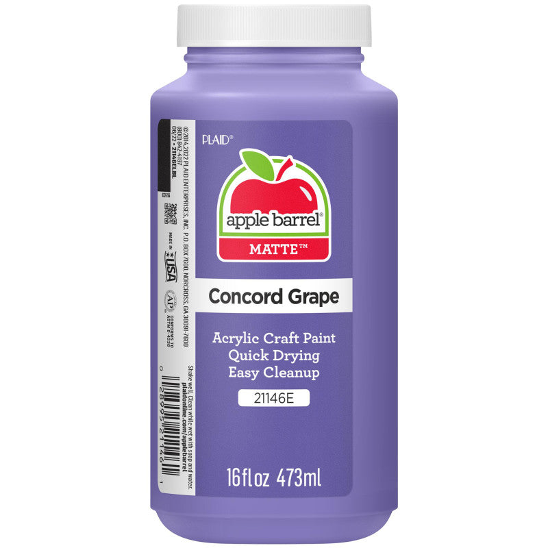 Acrylic Paint Matte, 16oz., Concord Grape