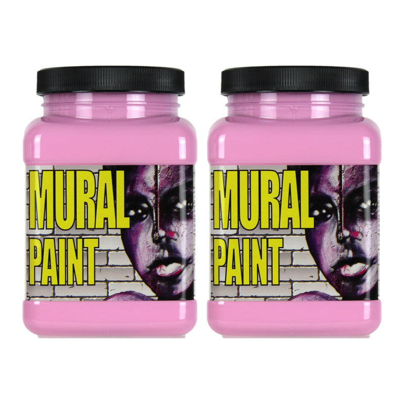 Mural Paint, Pint, POP (Pink), Pack of 2