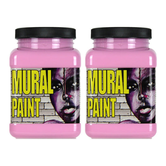 Mural Paint, Pint, POP (Pink), Pack of 2