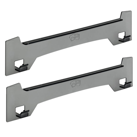 Wall Easel, 15 in x 3.25 in, Smoke Gray, Pack of 2