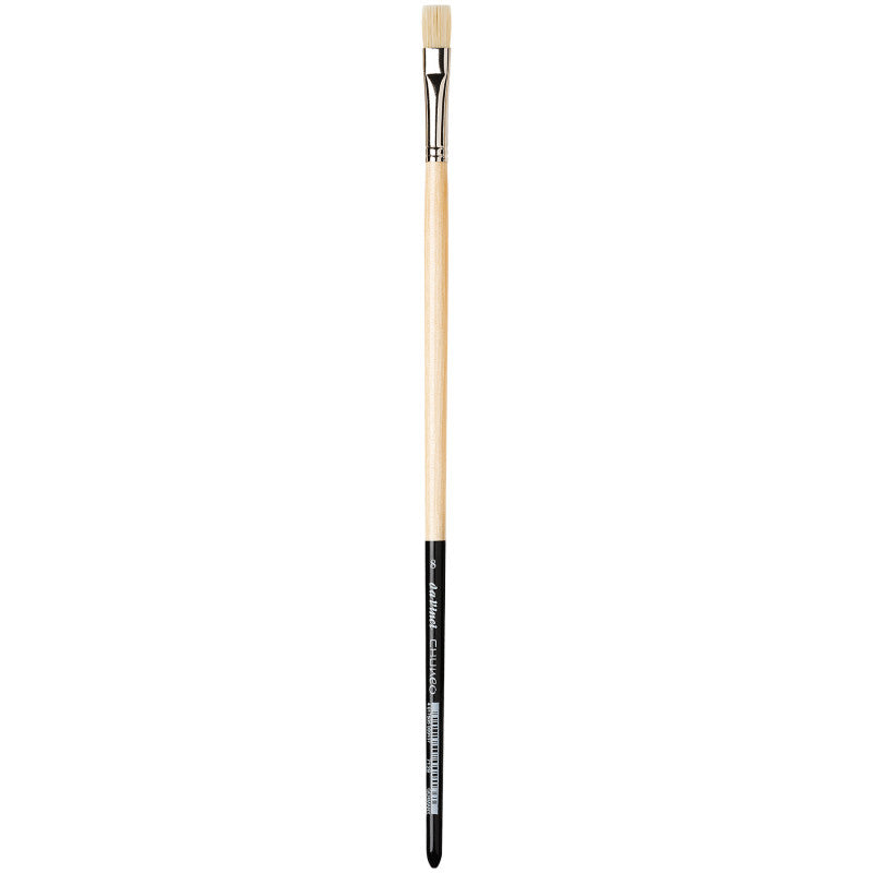 CHUNEO Synthetic Hog Bristle, Oil, Flat, Series 7129, Size 8