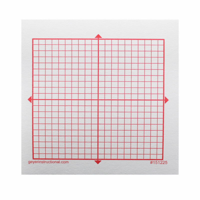 Graphing 3M Post-it® Notes, XY Axis, 20 x 20 Square Grid, 4 Pads