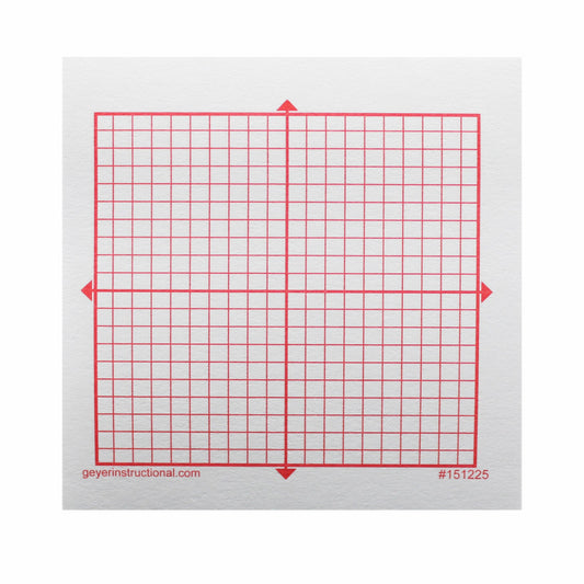 Graphing 3M Post-it® Notes, XY Axis, 20 x 20 Square Grid, 4 Pads