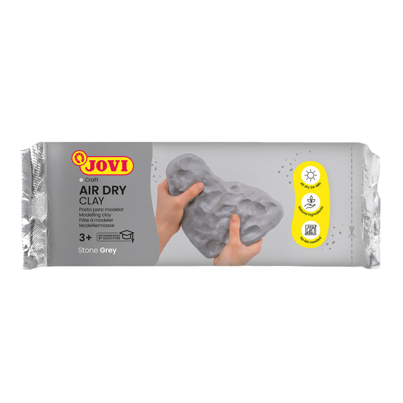 Air Dry Clay, Grey, 1.1lb Bar