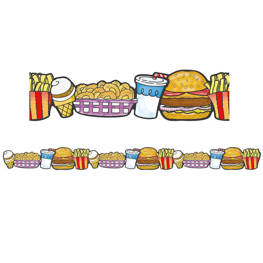 Fast Food Deco Trim - Extra Wide, 37 Feet