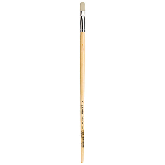 TOP-ACRYL White Brush, Synthetic, Acrylic & Oil, Filbert, Series 7482, Size 8
