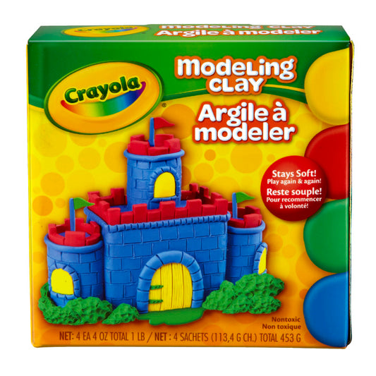 Modeling Clay, 4 Colors, 1 Pound