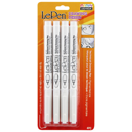 LePen® Drawing Pens, Pack of 4