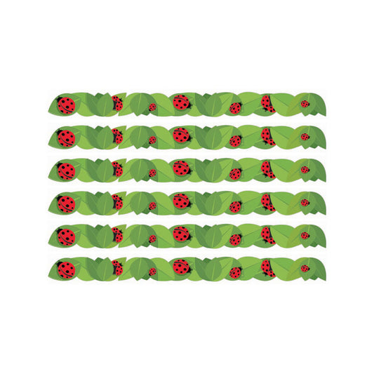 Ladybugs Extra Wide Deco Trim®, 37 Feet Per Pack, 6 Packs