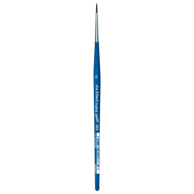 FORTE BASIC Student Brush, Synthetic, Acrylic, Round, Series 393, Size 0