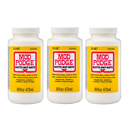 Decoupage Glue, Matte 16oz., Pack of 3