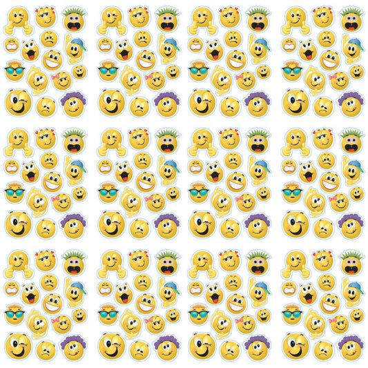 Emoticons Window Clings, 12 Sheets