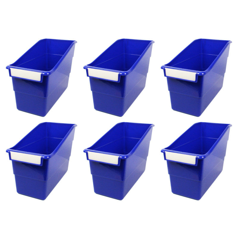 Tattle® Shelf File, Blue, Pack of 6