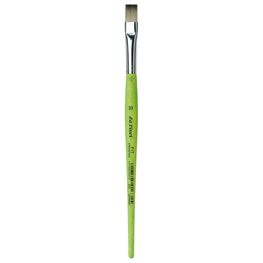 FIT Synthetics Student Brush, Synthetic, Acrylic & Tempera, Flat, Series 374, Size 10
