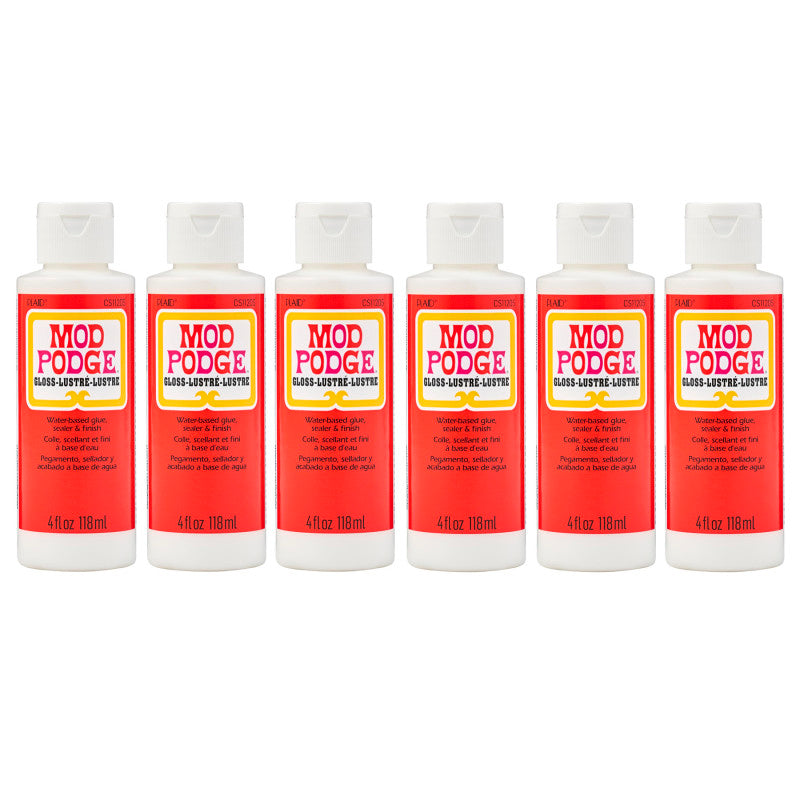 Decoupage Glue, Gloss, 4oz., Pack of 6