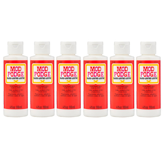 Decoupage Glue, Gloss, 4oz., Pack of 6