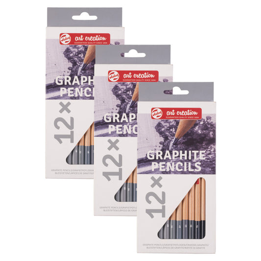 Graphite Pencils, 12 Per Set, 3 Sets