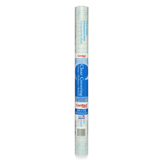 Adhesive Roll, Clear, 18" x 9 ', Glossy