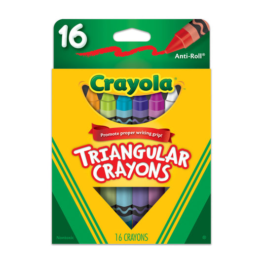 Triangular Crayons, 16 Count