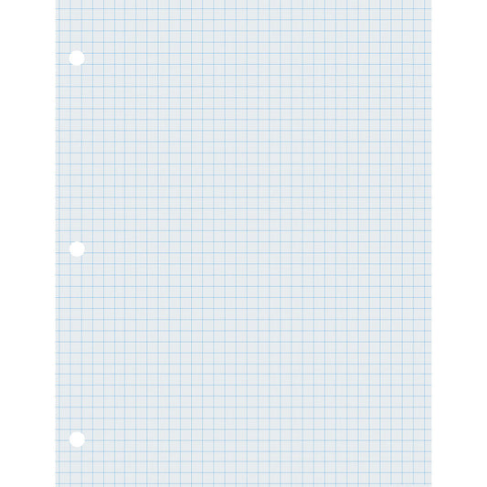 Graphing Paper, White, 2-sided, 1/4" Quadrille Ruled 8-1/2" x 11", 500 Sheets