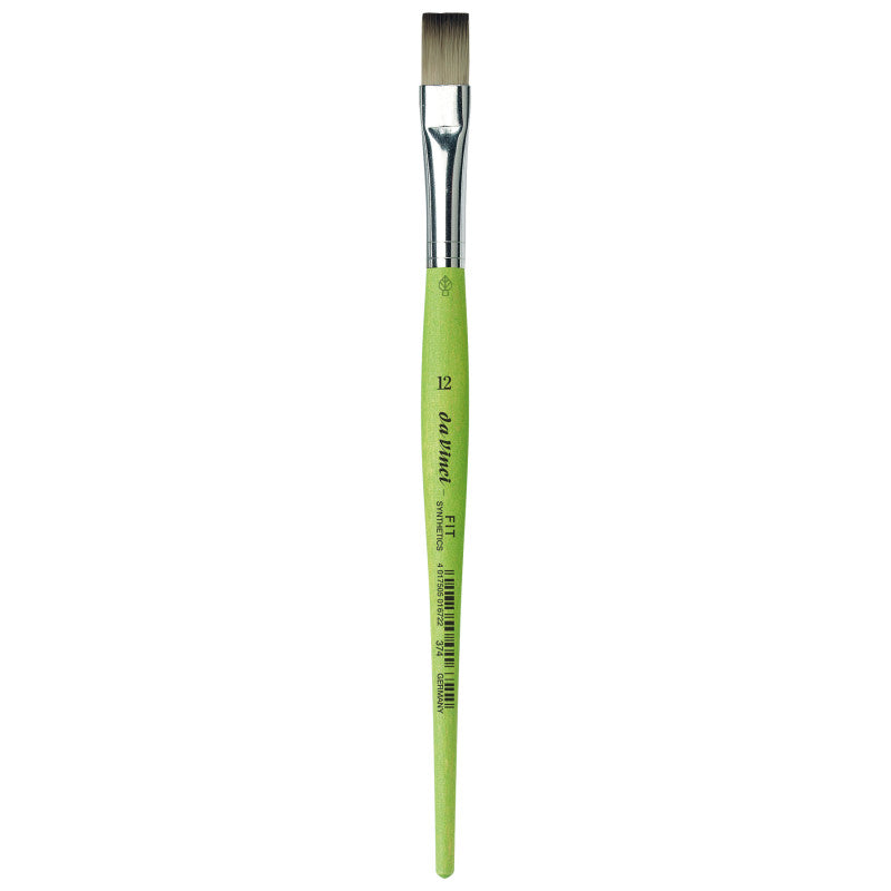 FIT Synthetics Student Brush, Synthetic, Acrylic & Tempera, Flat, Series 374, Size 12