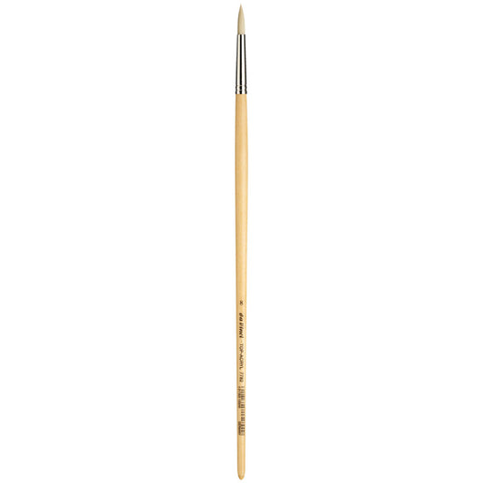 TOP-ACRYL White Brush, Synthetic, Acrylic & Oil, Round, Series 7782, Size 8