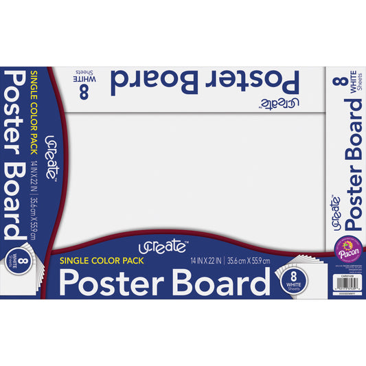 Foam Board, White, 11" x 14", 5 Sheets