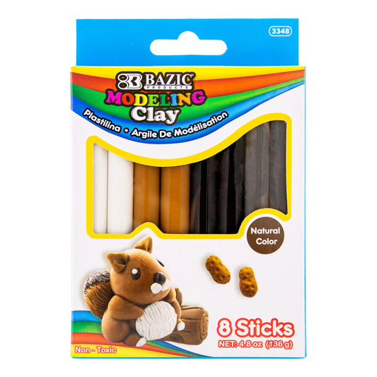 Modeling Clay Sticks, 4.8 oz (136g), 4 Natural/Earth Colors