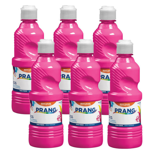 Ready-to-Use Tempera Paint, Magenta, 16 oz, Pack of 6