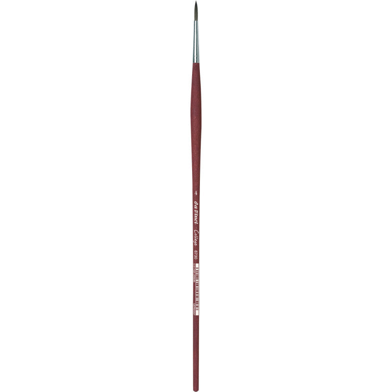 COLLEGE Student Brush, Synthetic, Acrylic & Oil, Round, Series 8730, Size 4