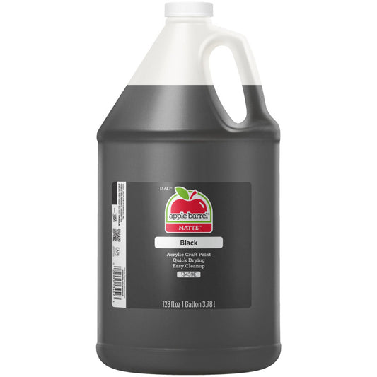 Acrylic Paint Matte, Gallon, Black