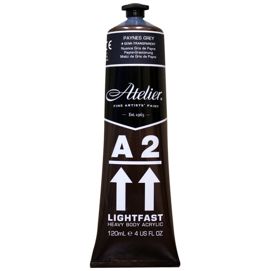 A2 Heavy Body Lightfast Artist Acrylic, 4 oz., Paynes Grey Hue