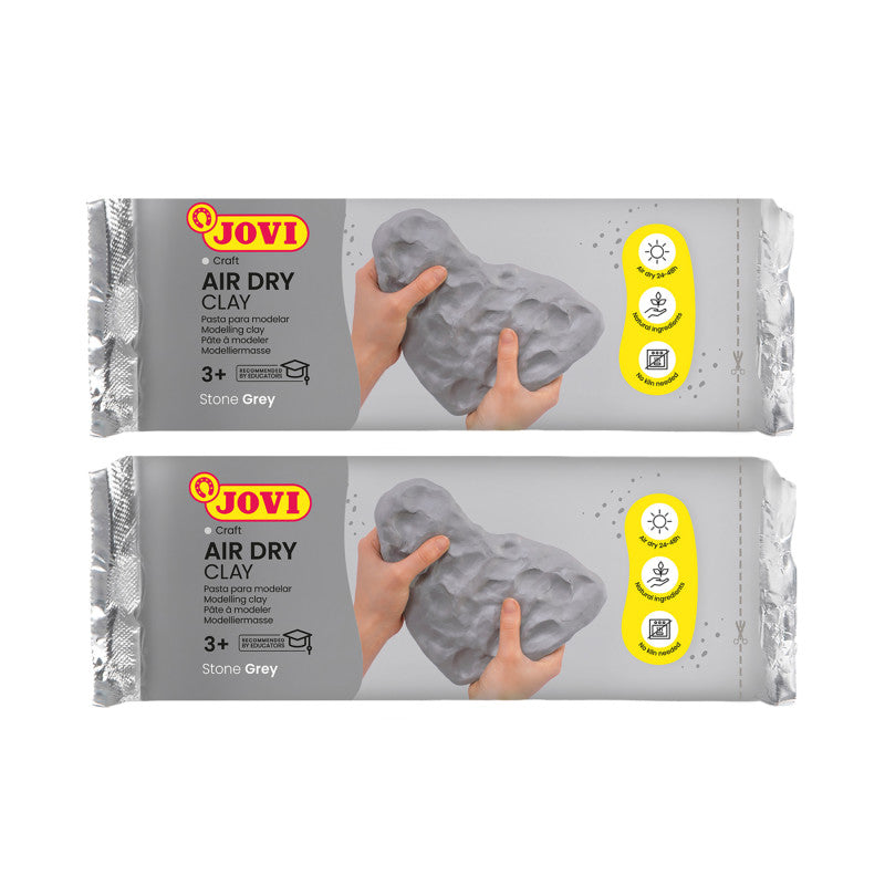 Air Dry Clay, Grey, 2.2lb Bar, Pack of 2