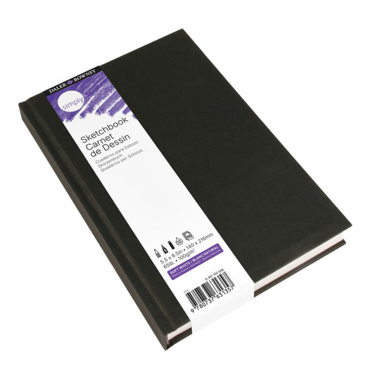 Simply... Sketchbook, Soft White, Hardbound, 110 Sheet, 5.5x8.5 inch, 1 Count