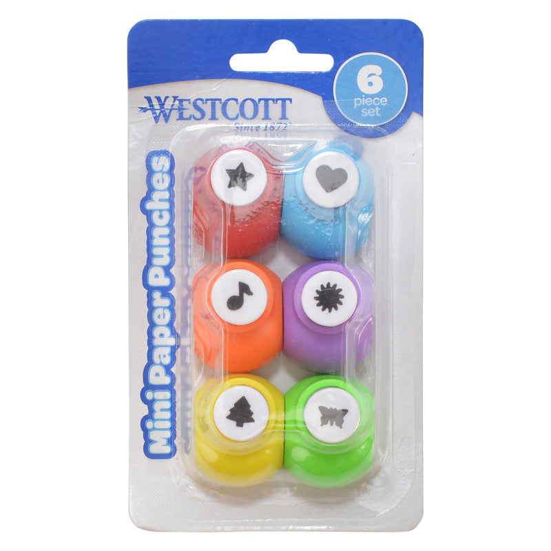 Mini Paper Punches, Set of 6