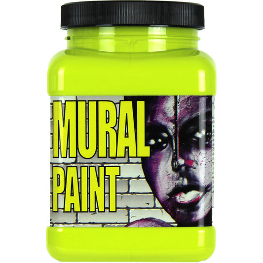 Mural Paint, Pint, Psychedelic (Yellow Green)