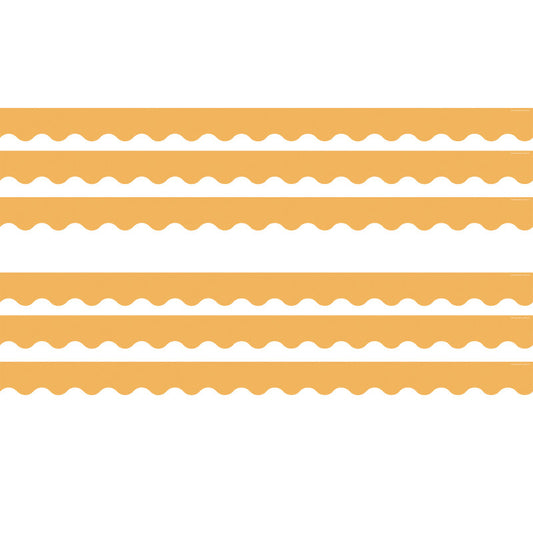 Golden Sun Scalloped Border Trim, 35 Feet Per Pack, 6 Packs
