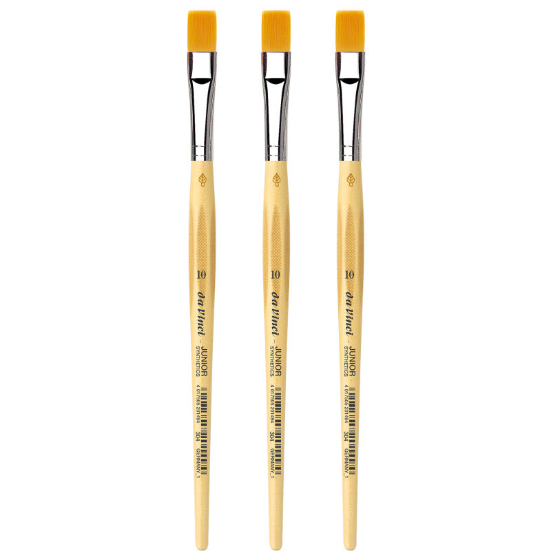 JUNIOR Synthetics Student Brush, Synthetic, Tempera, Round, Series 304, Size 10, Pack of 3