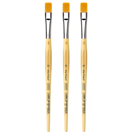 JUNIOR Synthetics Student Brush, Synthetic, Tempera, Round, Series 304, Size 10, Pack of 3