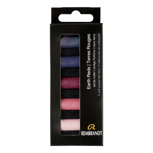 Soft Pastels Micro Sets, 5 Half Sticks, Earth Reds