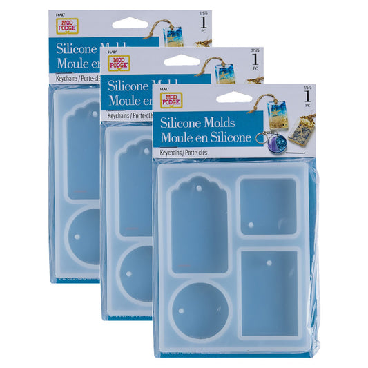 Silicone Resin Mold, Tags, Pack of 3
