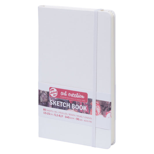 Sketchbook, 80 Sheets, 90lbs, White Cover, 5.1" x 8.3"