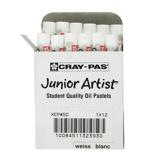 Cray-Pas Junior Artist Oil Pastels, White, 12-Pack